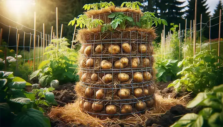 Cómo construir una torre de patatas: una guía paso a paso para una jardinería eficiente