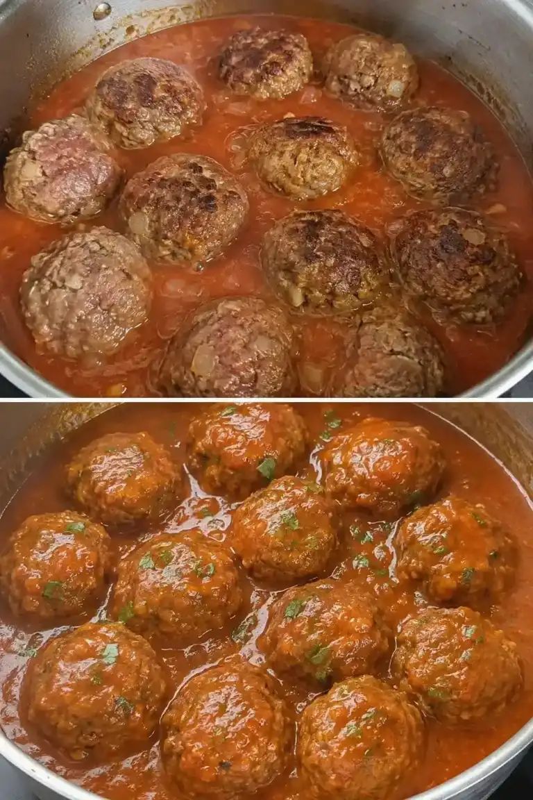 Albóndigas caseras en salsa de tomate
