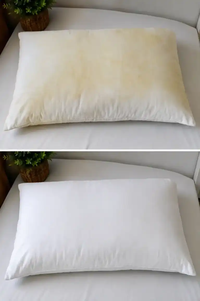 Así puedes quitar las manchas amarillas de las almohadas fácilmente