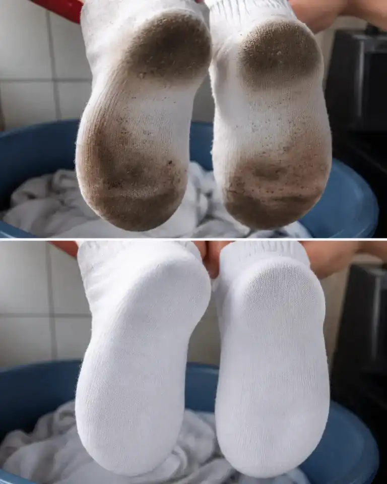 Calcetines blancos otra vez: el truco casero que elimina la suciedad más incrustada