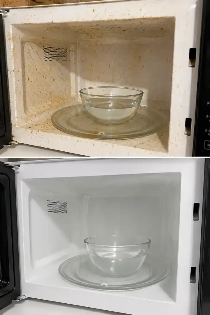 Cómo dejar el microondas impecable en solo cinco minutos usando vapor