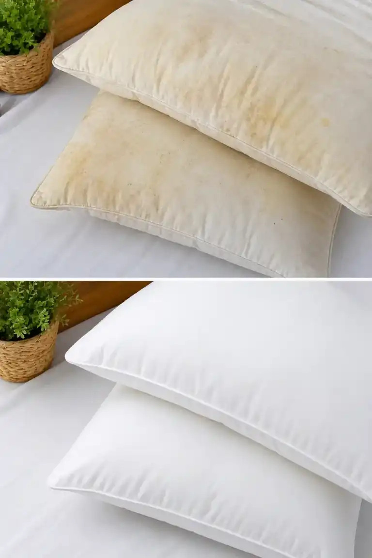 Cómo dejar las almohadas como nuevas sin usar productos agresivos