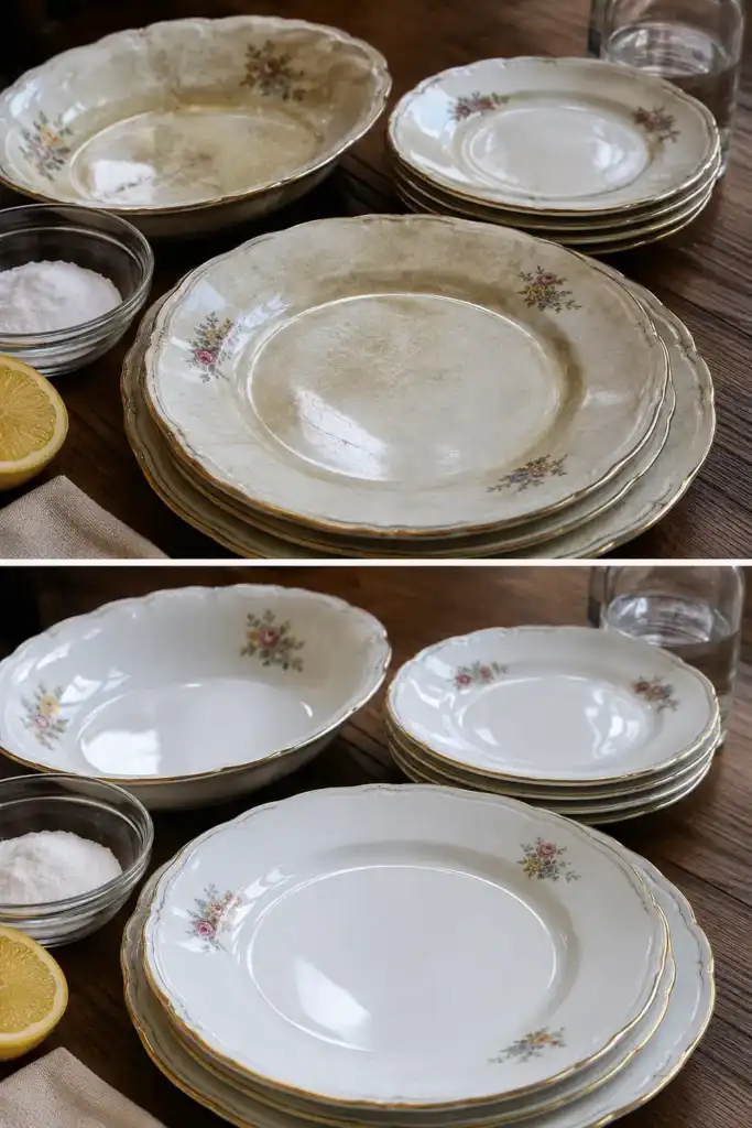 Cómo devolver el brillo a los platos de porcelana antiguos sin dañarlos