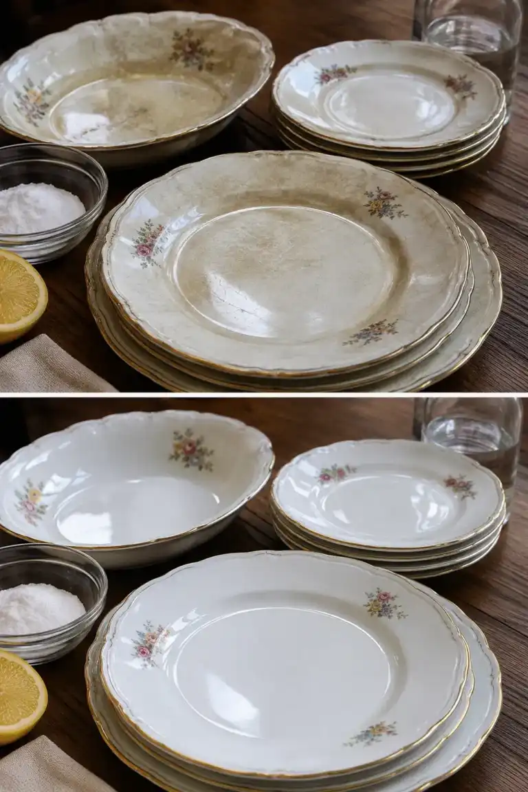Cómo devolver el brillo a los platos de porcelana antiguos sin dañarlos