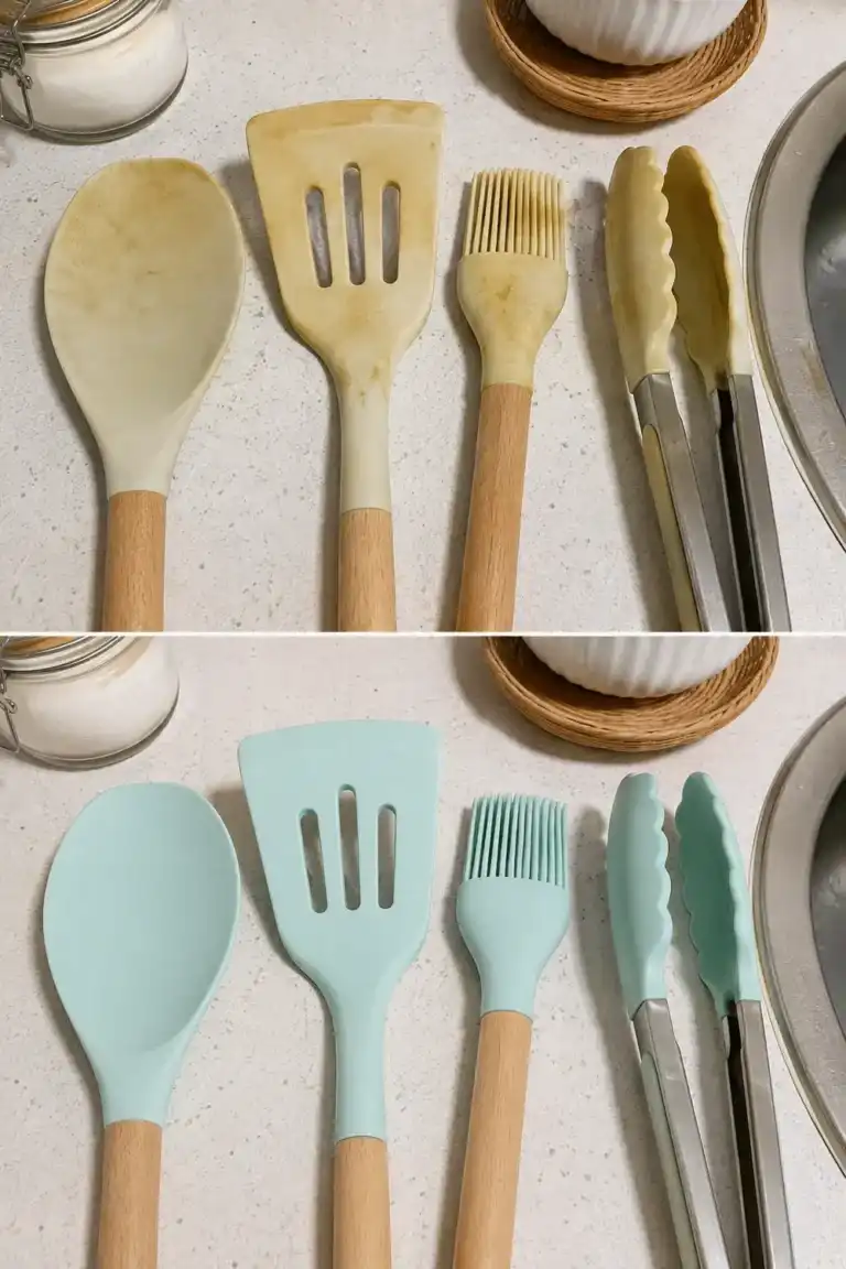 Cómo devolver el brillo a los utensilios de silicona que han perdido su color