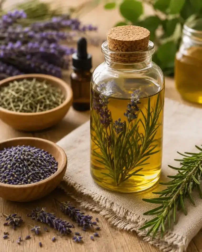 Cómo elaborar un aceite casero con hierbas aromáticas para masajes