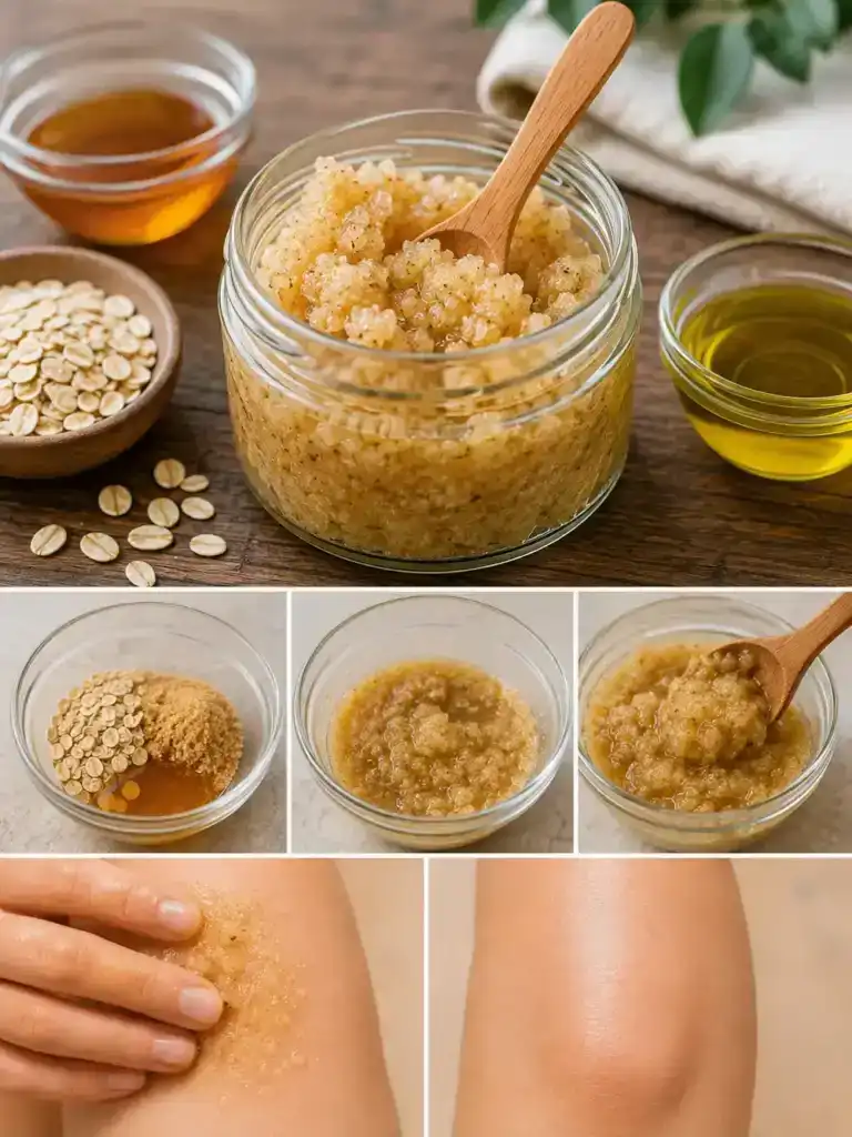 Cómo elaborar un exfoliante casero suave con productos de la despensa
