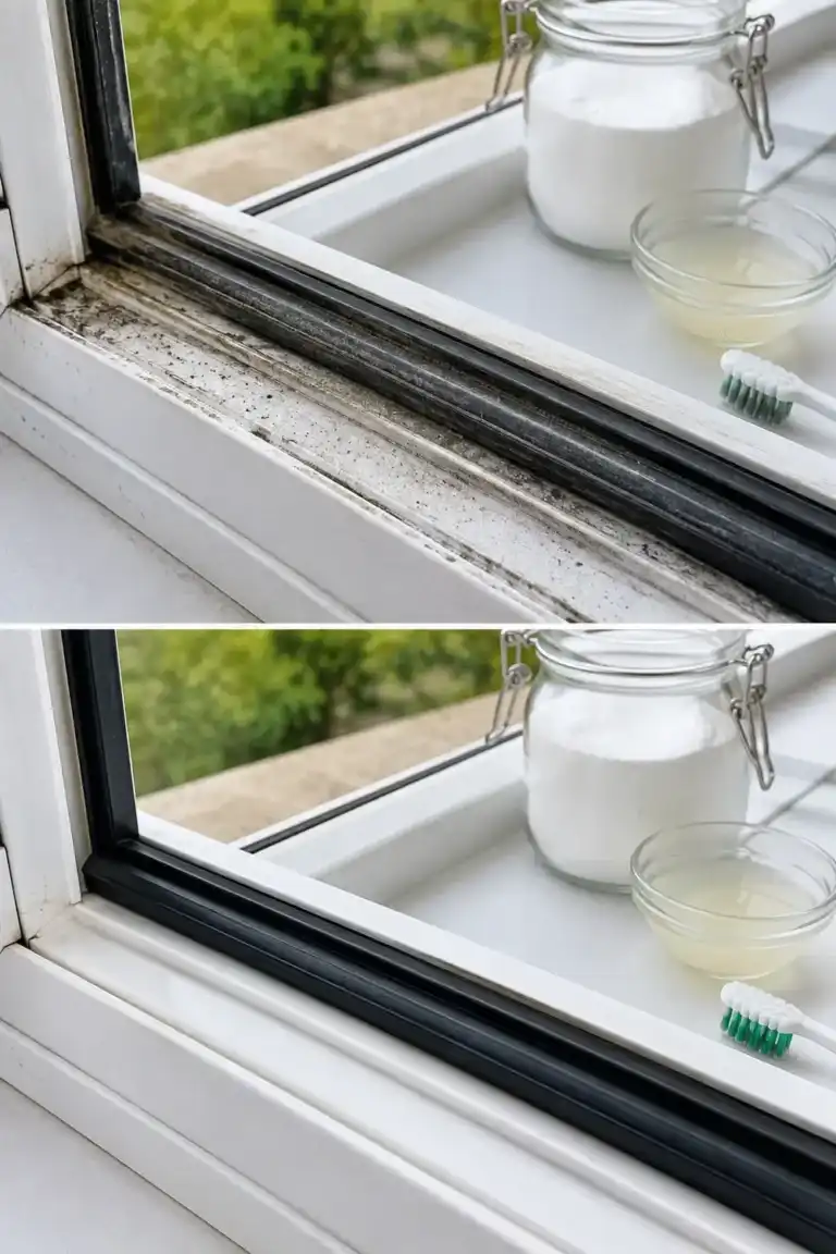 Cómo eliminar la suciedad acumulada en las gomas de las ventanas con un remedio casero