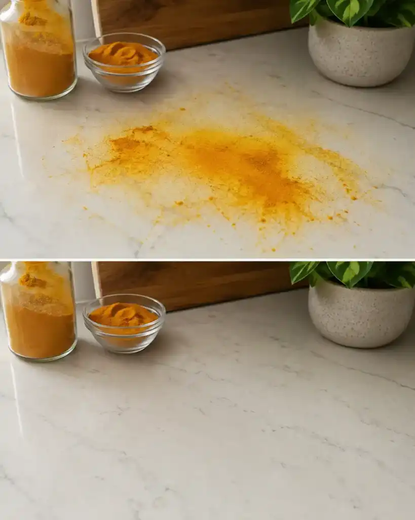 Cómo eliminar las manchas de cúrcuma de la encimera sin dejar rastro