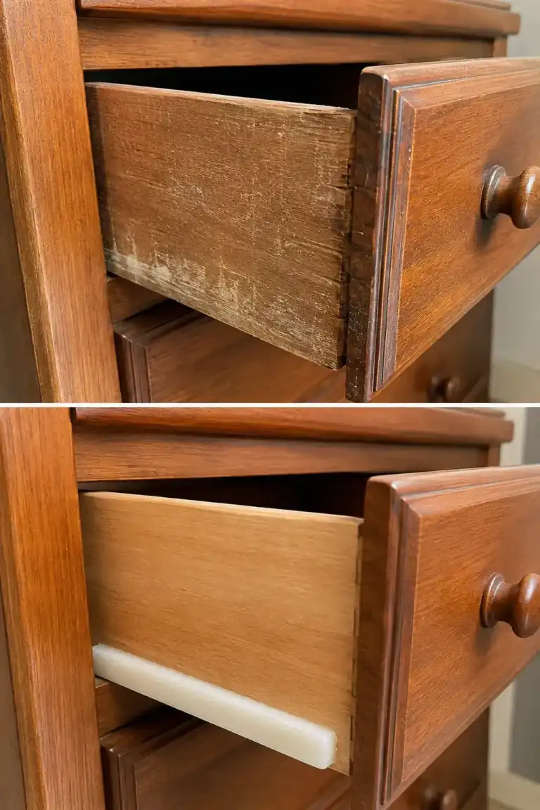 Cómo evitar que los cajones de madera se atasquen con un truco muy sencillo
