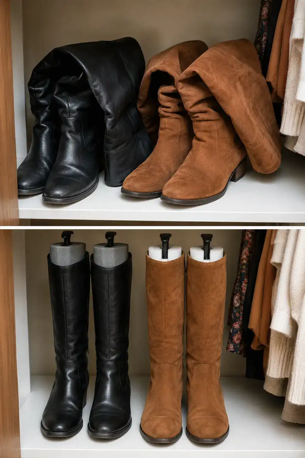 Cómo guardar las botas altas para que no pierdan su forma