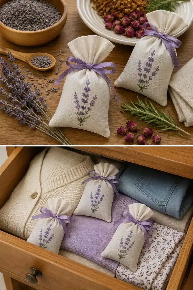 Cómo hacer unas bolsitas aromáticas que perfuman cajones durante meses