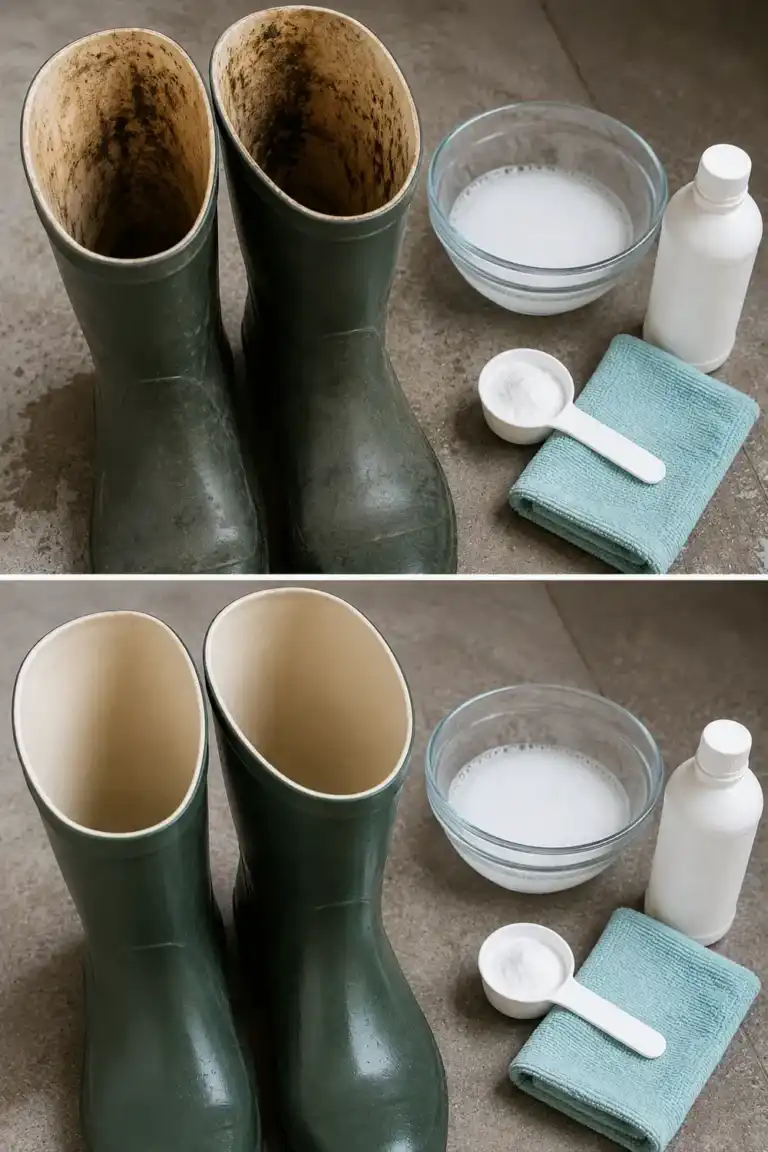 Cómo limpiar el interior de las botas de lluvia y eliminar los malos olores