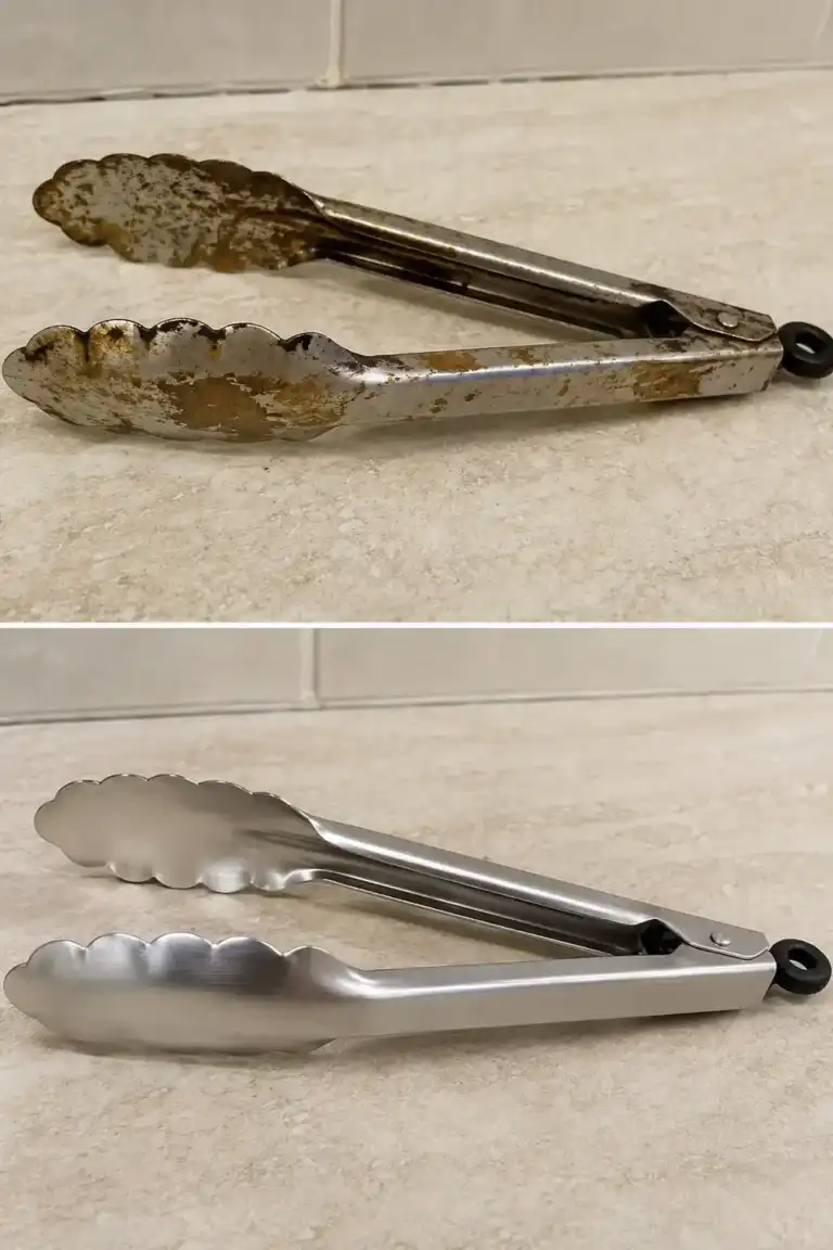 Cómo limpiar las pinzas de cocina que han perdido su color y recuperar su aspecto