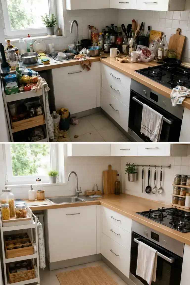Cómo organizar la cocina para cocinar más rápido y ensuciar mucho menos