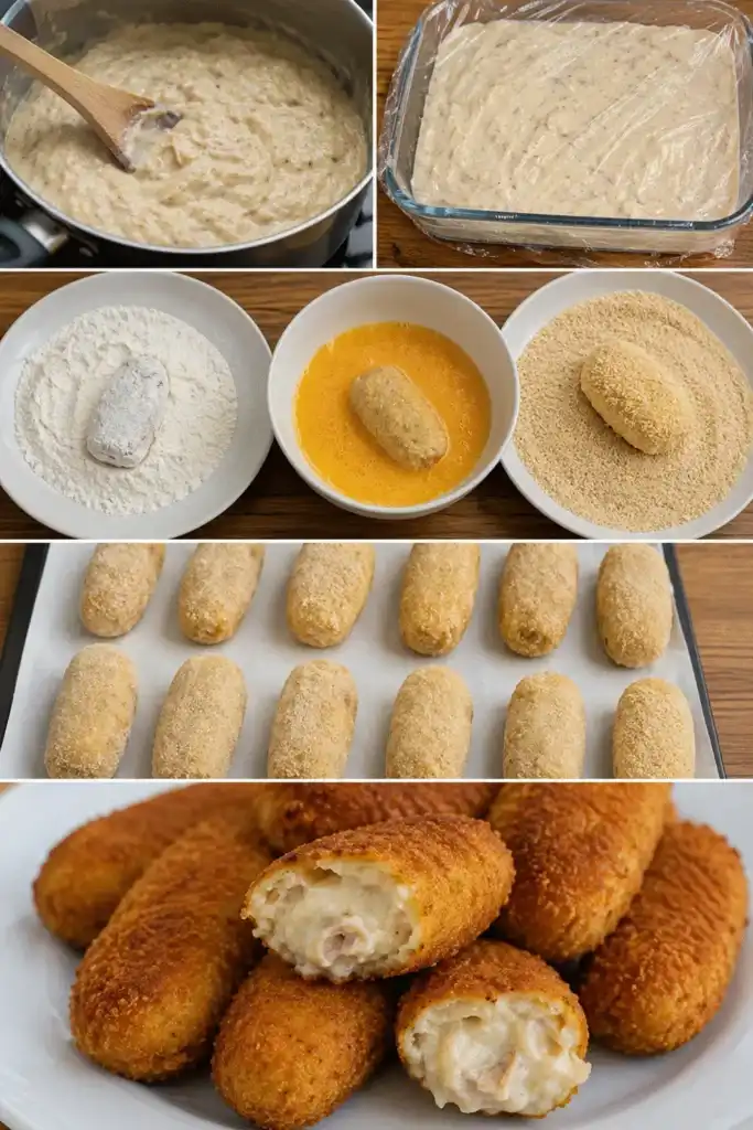 Cómo preparar croquetas caseras que no se abren al freírlas