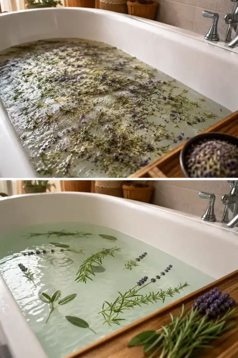 Cómo preparar un baño aromático con plantas mediterráneas para relajarte en casa