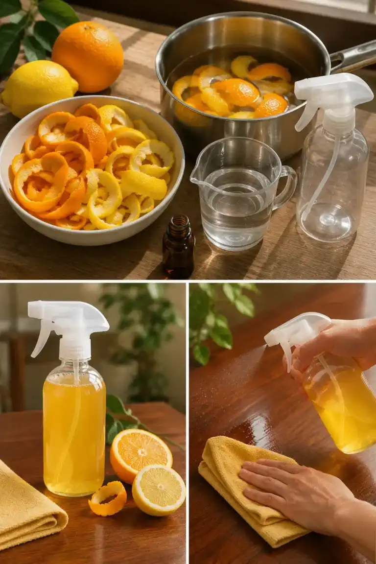 Cómo preparar un limpiador aromático para muebles con cáscaras de naranja y limón