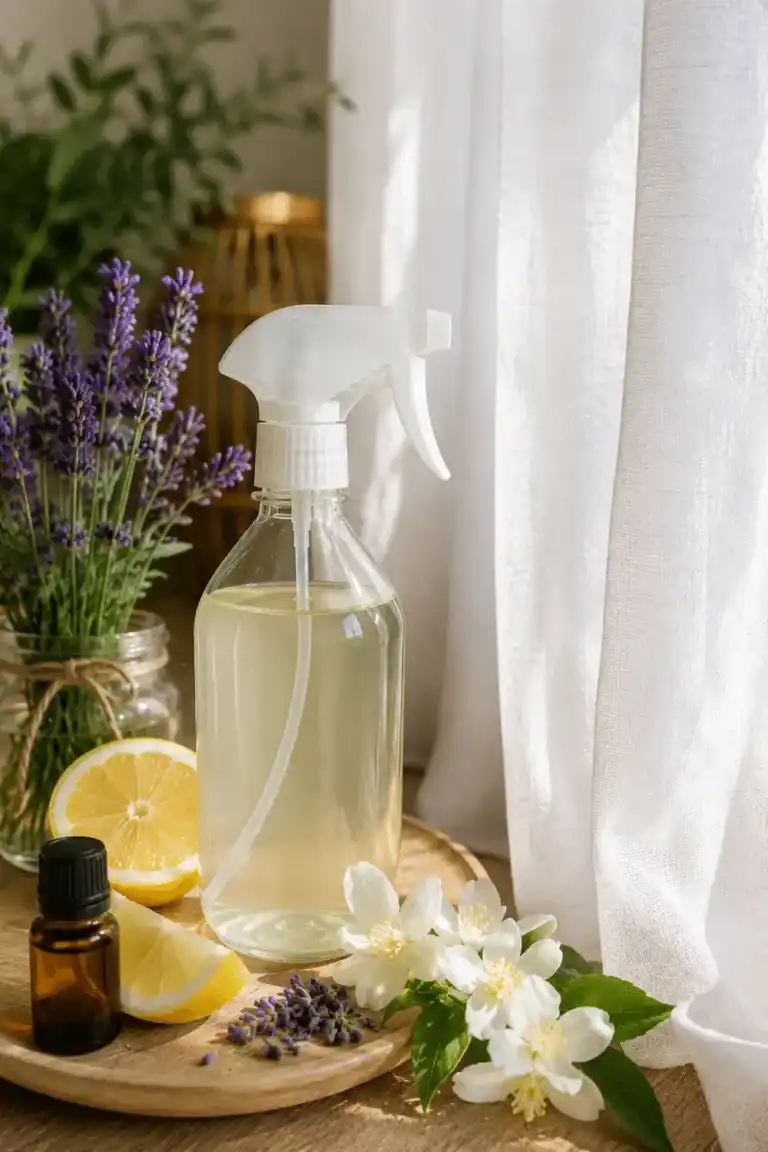 Cómo preparar un spray natural para perfumar las cortinas sin manchar los tejidos