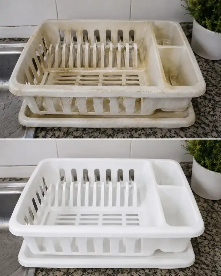 Cómo recuperar el aspecto original de los escurridores de platos de plástico