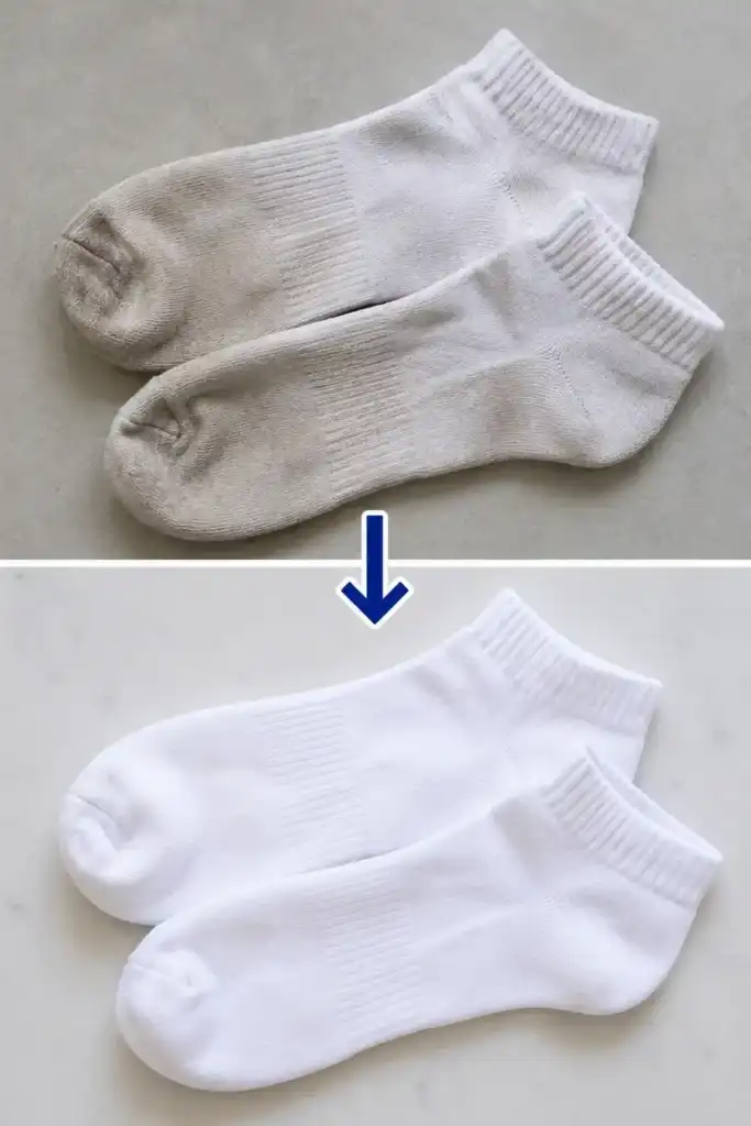 Cómo recuperar el blanco de los calcetines con un ingrediente que ya tienes en casa