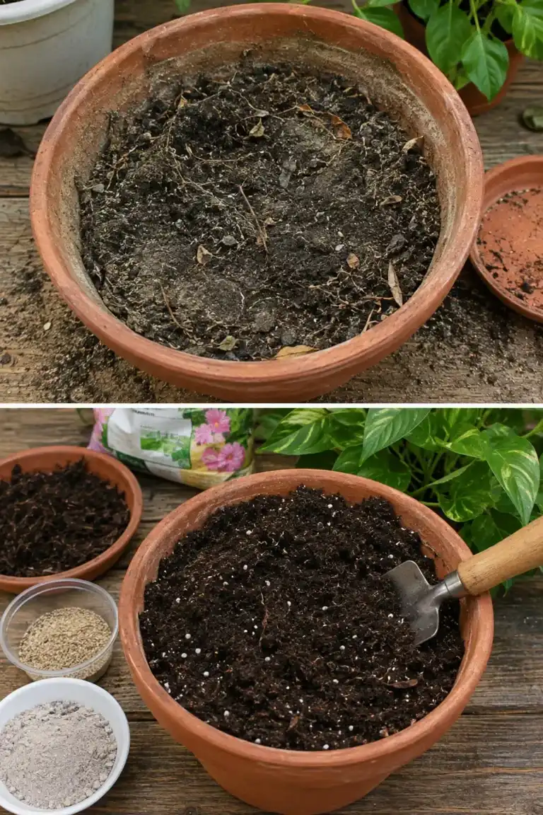 Cómo recuperar la tierra de las macetas antes de volver a plantar