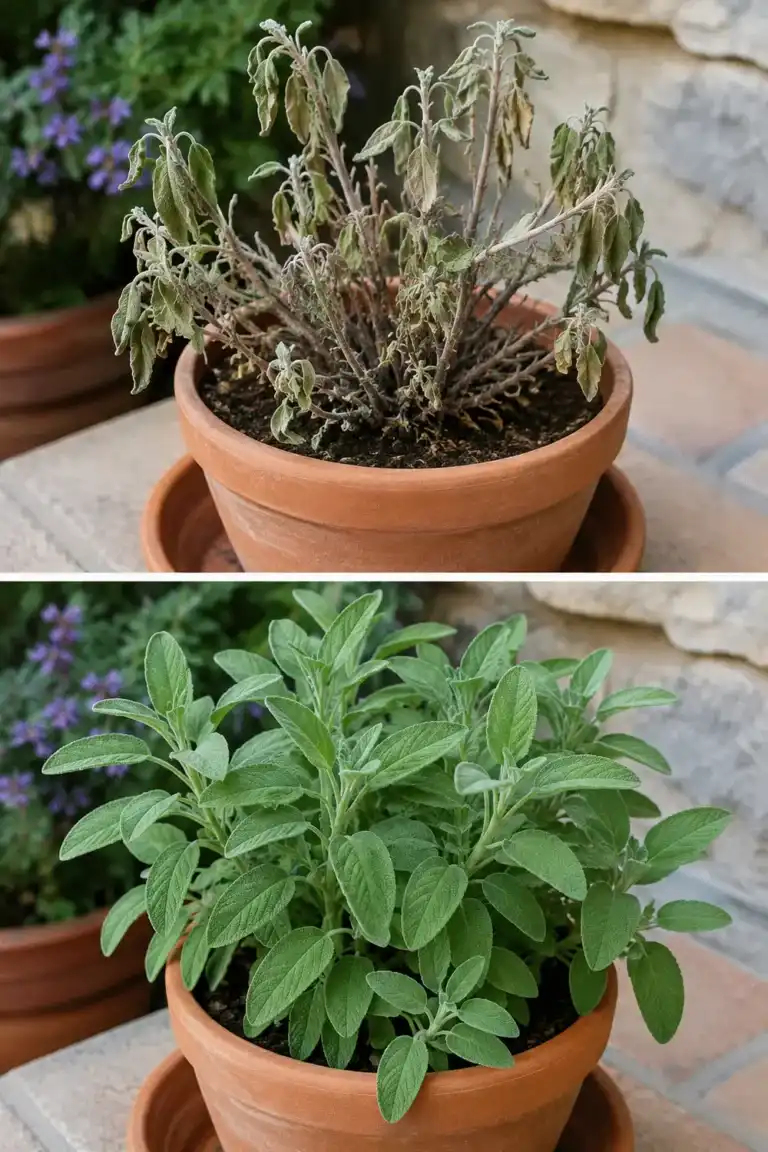 Cómo recuperar una salvia que ha dejado de crecer después del verano