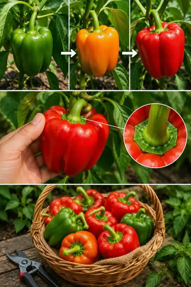 Cómo saber cuándo recoger los pimientos para disfrutar de su mejor sabor