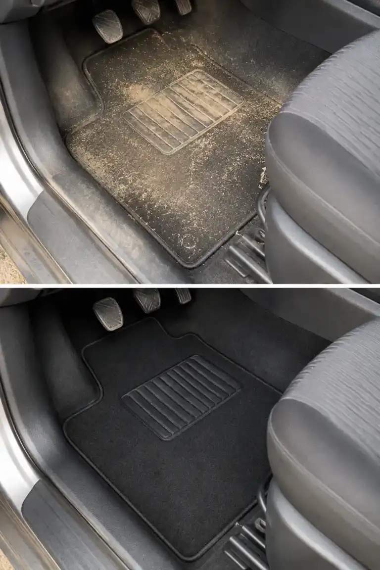 Con este sencillo método las alfombrillas del coche vuelven a parecer nuevas