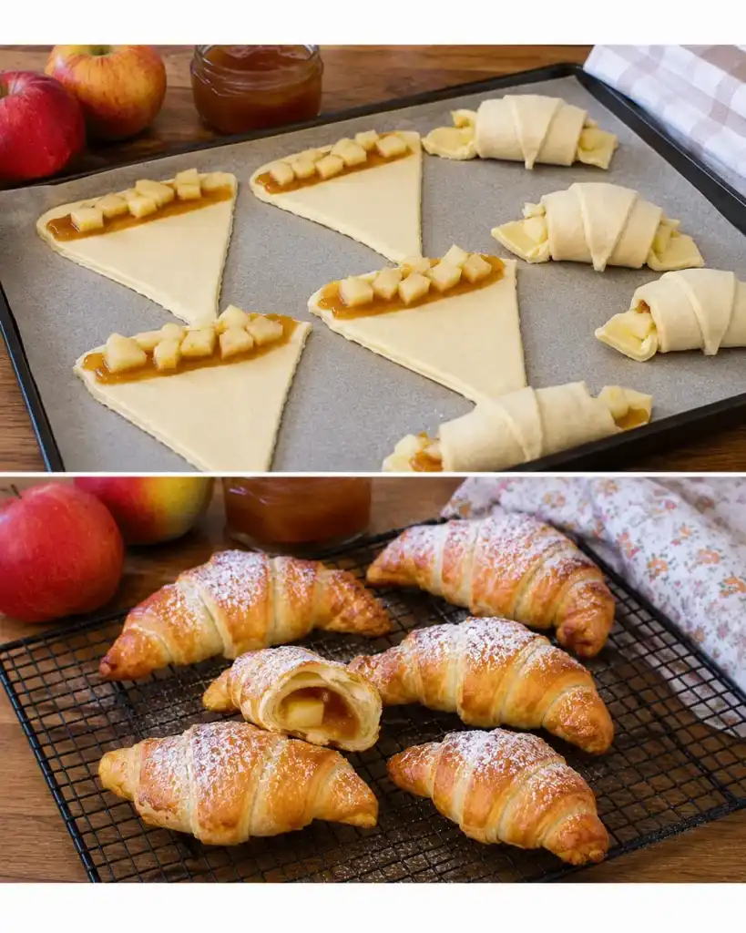 Cruasanes de manzana y mermelada: el desayuno crujiente que se prepara en pocos minutos