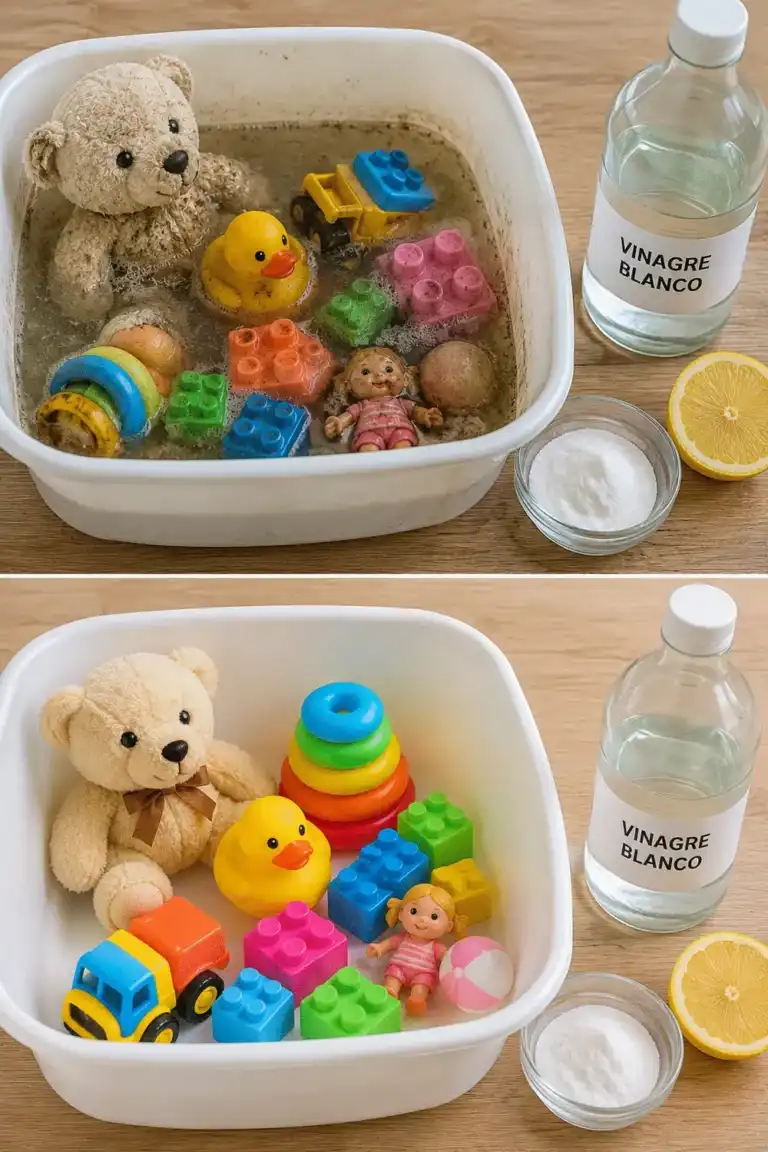 El método casero para limpiar los juguetes de los niños de forma segura