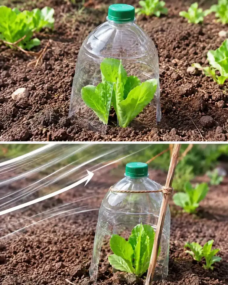 El método natural para proteger los brotes tiernos del viento fuerte