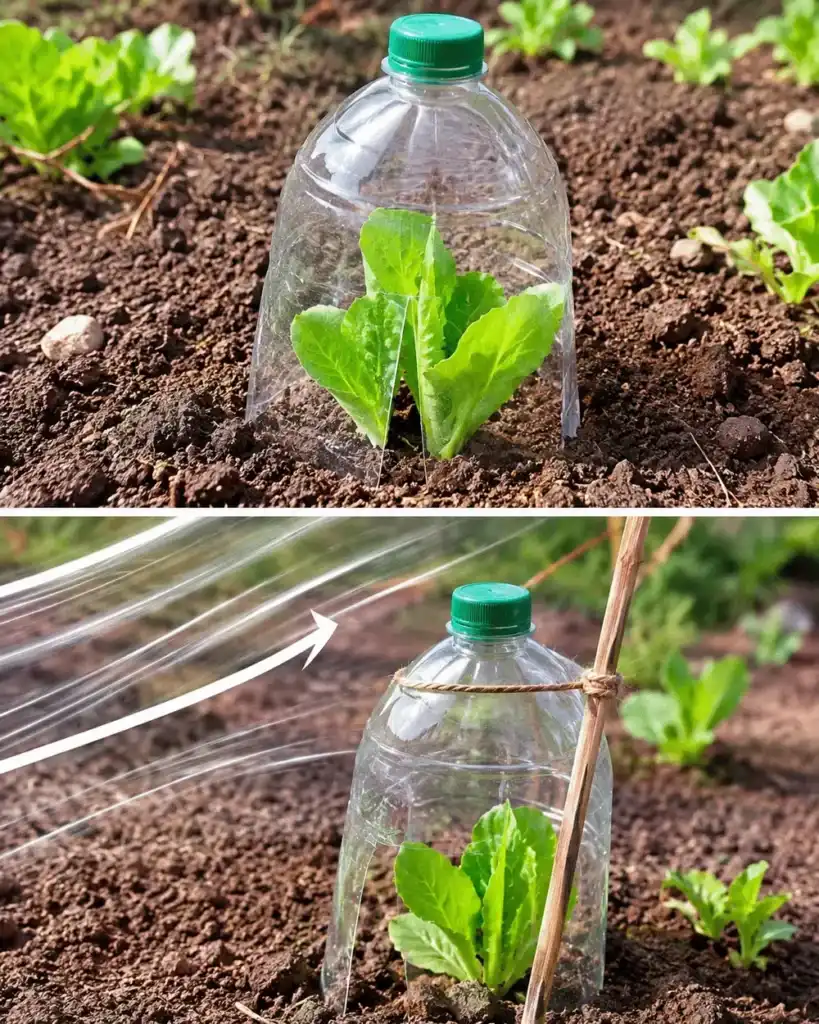El método natural para proteger los brotes tiernos del viento fuerte
