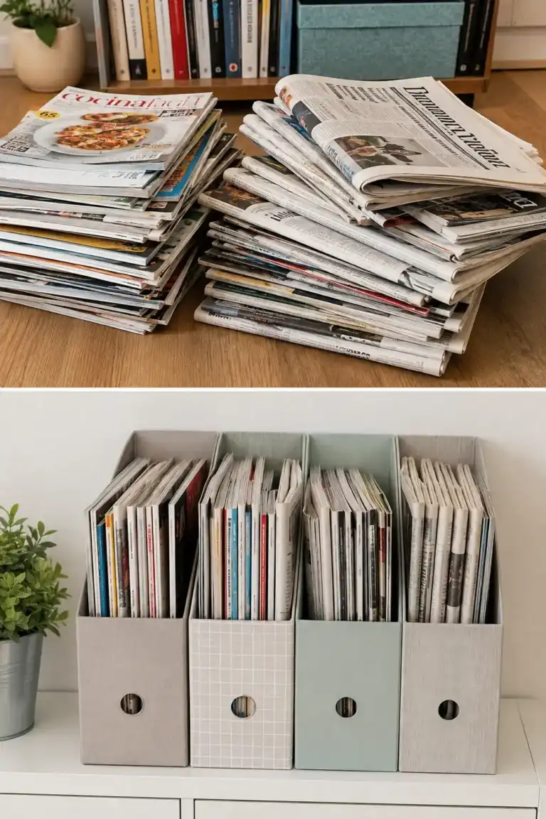 El método para que las revistas y periódicos no ocupen espacio en casa