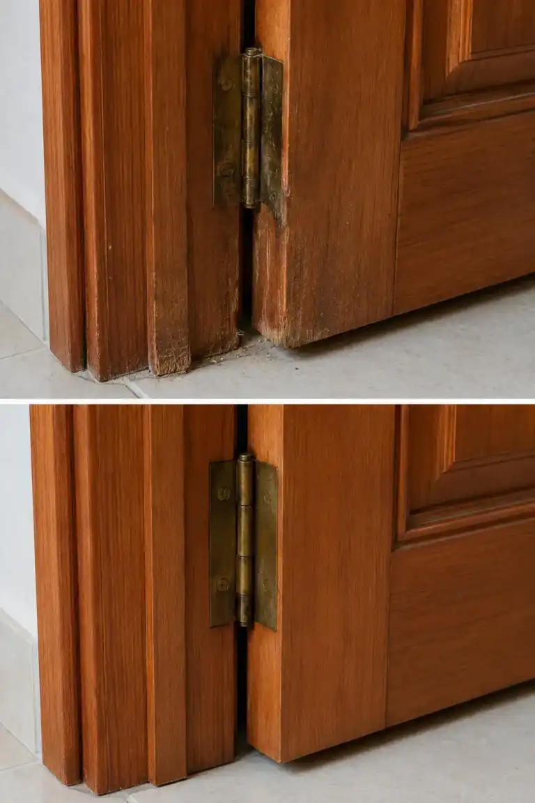 El método que evita que las puertas de madera vuelvan a atascarse