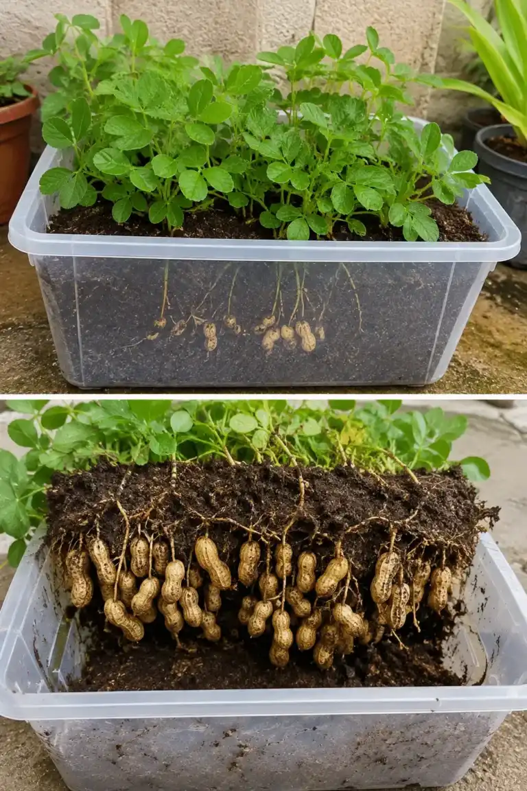 El oro escondido bajo tierra: un método sencillo y que ocupa muy poco espacio para cultivar cacahuetes en cualquier lugar