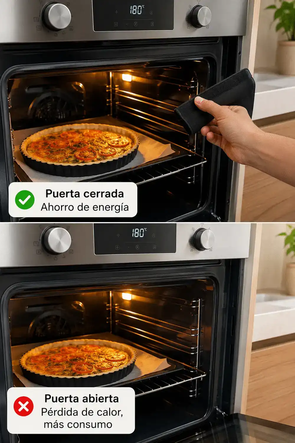 El pequeño detalle al usar el horno que puede ayudarte a reducir el consumo energético