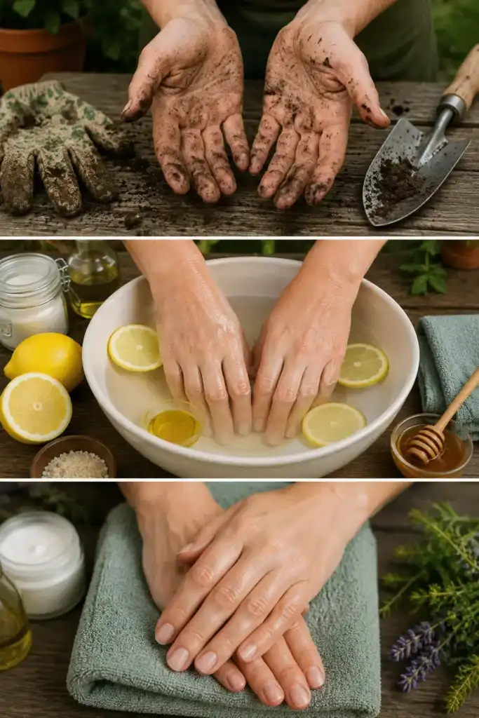 El remedio casero que ayuda a mantener las manos suaves después de trabajar en el jardín