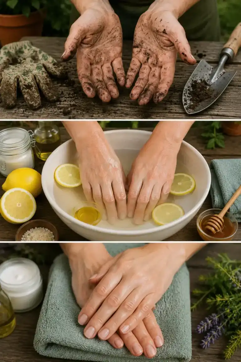El remedio casero que ayuda a mantener las manos suaves después de trabajar en el jardín