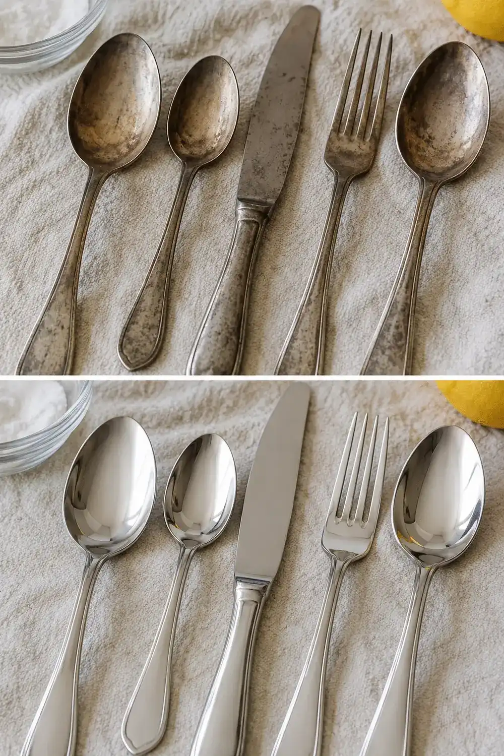 El remedio casero que devuelve el brillo a los cubiertos apagados
