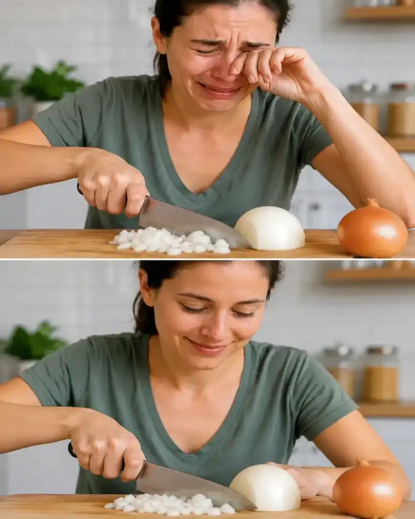 El secreto para picar cebolla sin que te lloren los ojos: funciona de verdad