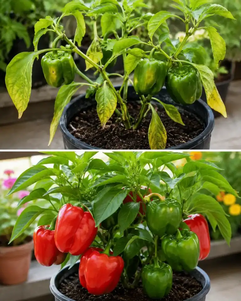 El secreto que utilizan muchos hortelanos para cosechar pimientos enormes y llenos de sabor