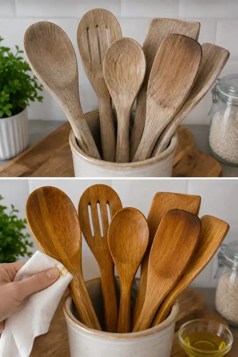 El sencillo gesto que ayuda a conservar mejor los utensilios de madera de la cocina