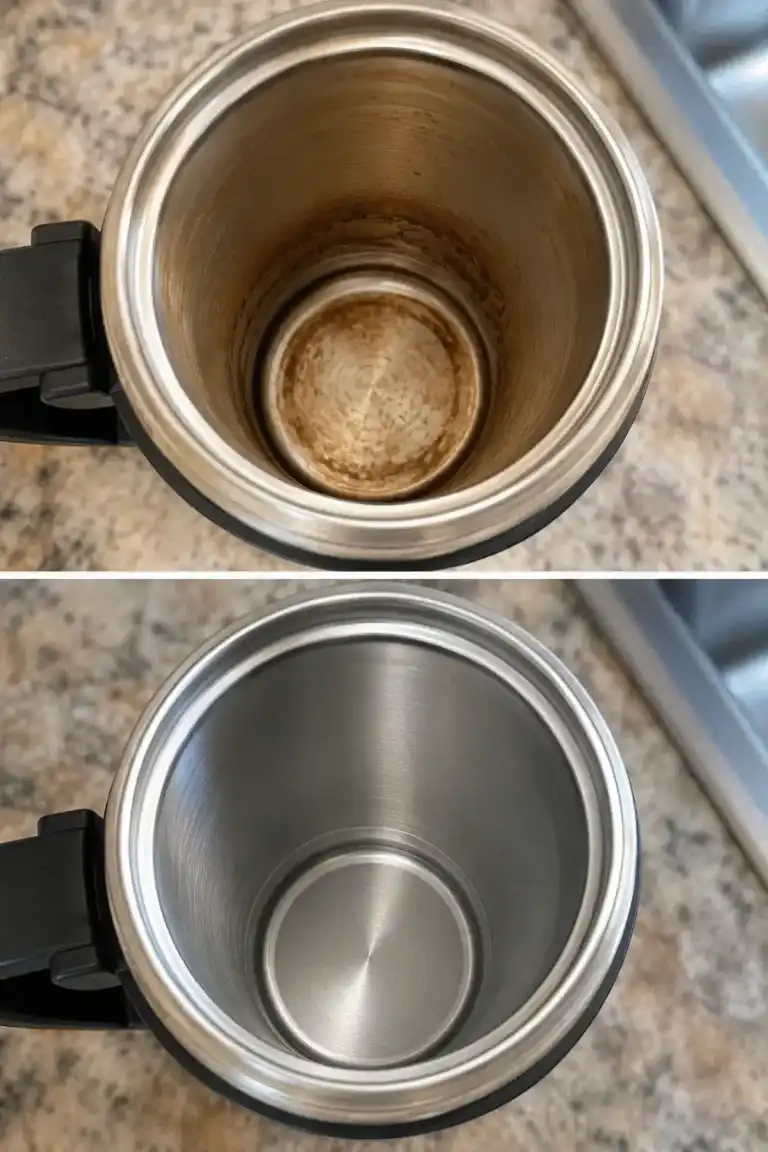 El sencillo método para eliminar las manchas de café del termo de acero inoxidable