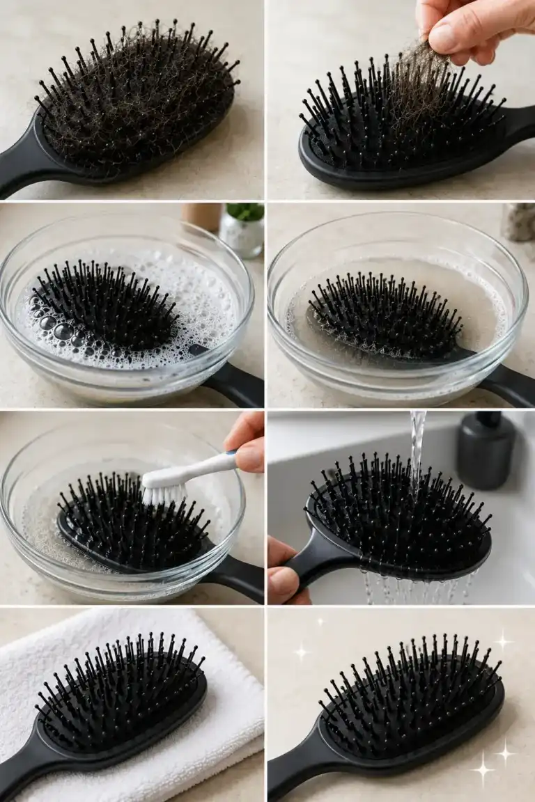 El sencillo método para limpiar los cepillos del pelo y dejarlos como nuevos