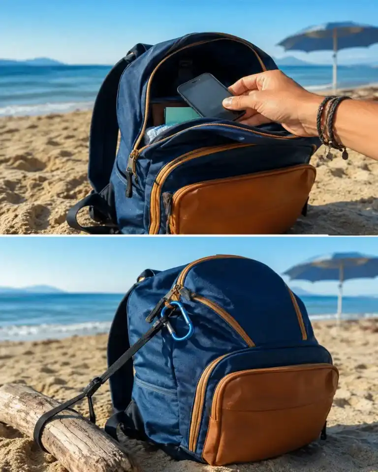 El sencillo truco con la mochila que puede ayudarte a evitar robos en la playa