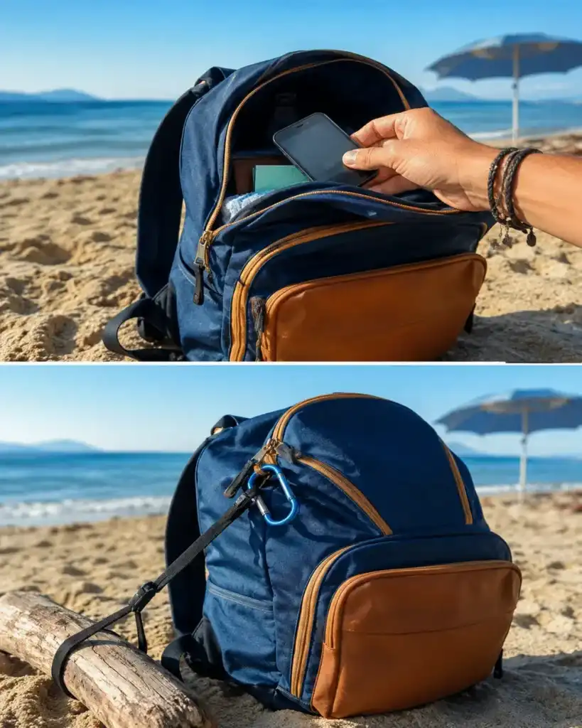 El sencillo truco con la mochila que puede ayudarte a evitar robos en la playa