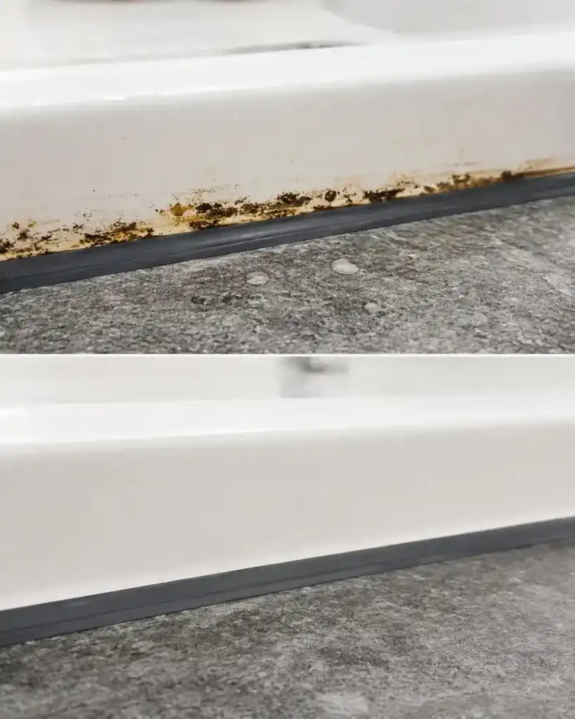 El truco definitivo para eliminar el moho de la silicona sin frotar durante horas