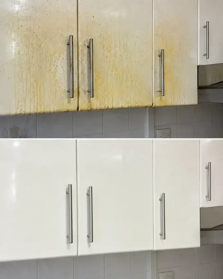 El truco definitivo para eliminar la grasa de los muebles de cocina sin esfuerzo