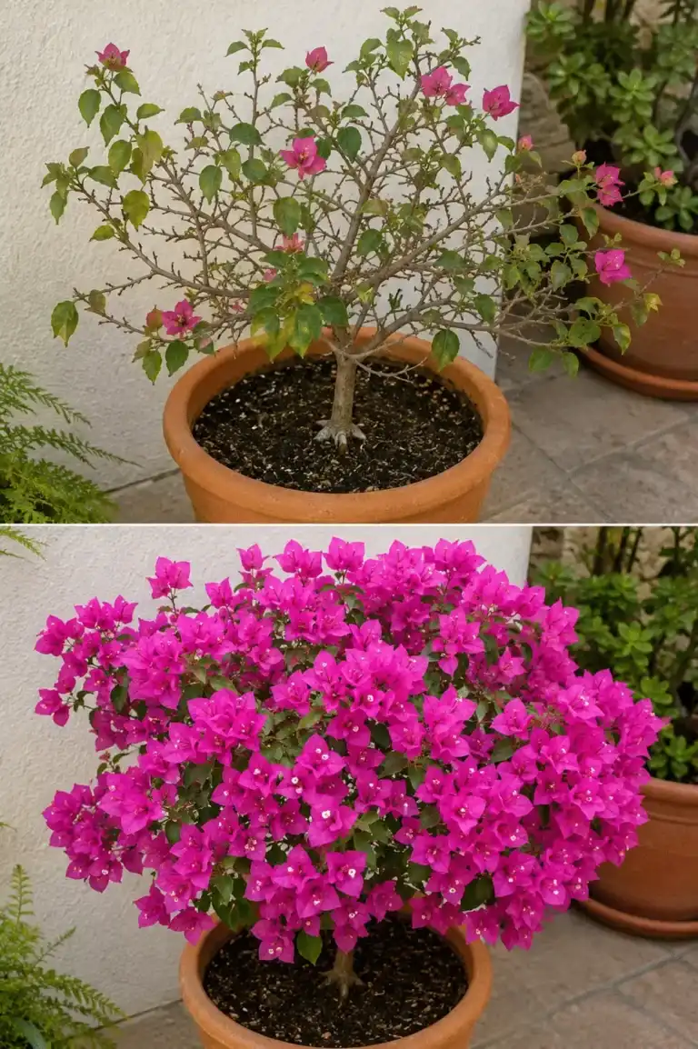 El truco para conseguir más flores en las buganvillas sin complicaciones